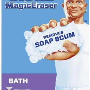 Mr. Clean Magic Eraser Lavender Scent with Febreze. Removes Soap Scum. 4 Pads (Pack of 2)