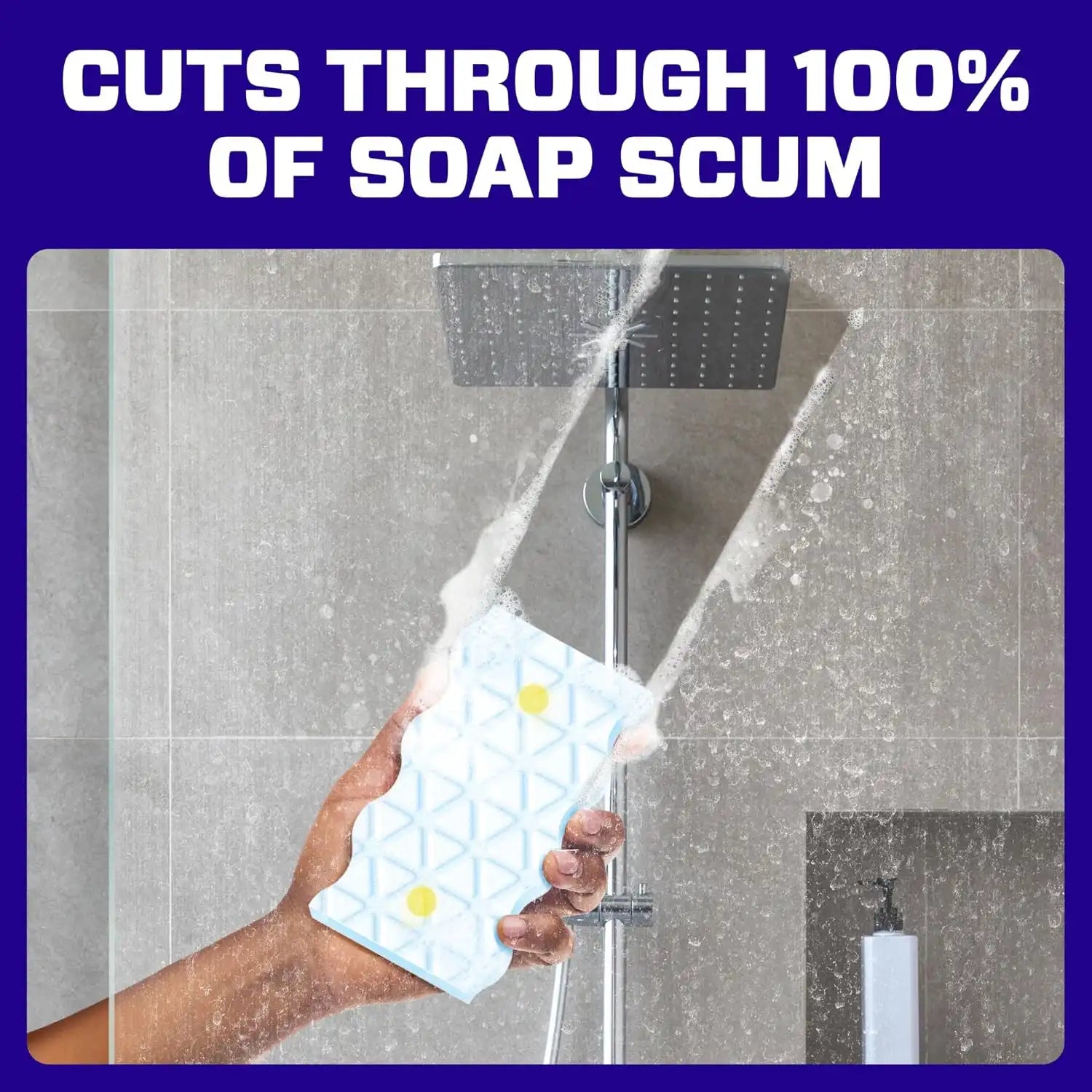 Mr. Clean Magic Eraser Sponge. Bathroom Cleaner. Shower Cleaner. Tub Cleaner. Soap Scum Remover. Bathroom Cleaning Supplies. Dawn Cleaning Power with Lemon Scent. 2 in 1 Bath. 5ct - Image 6